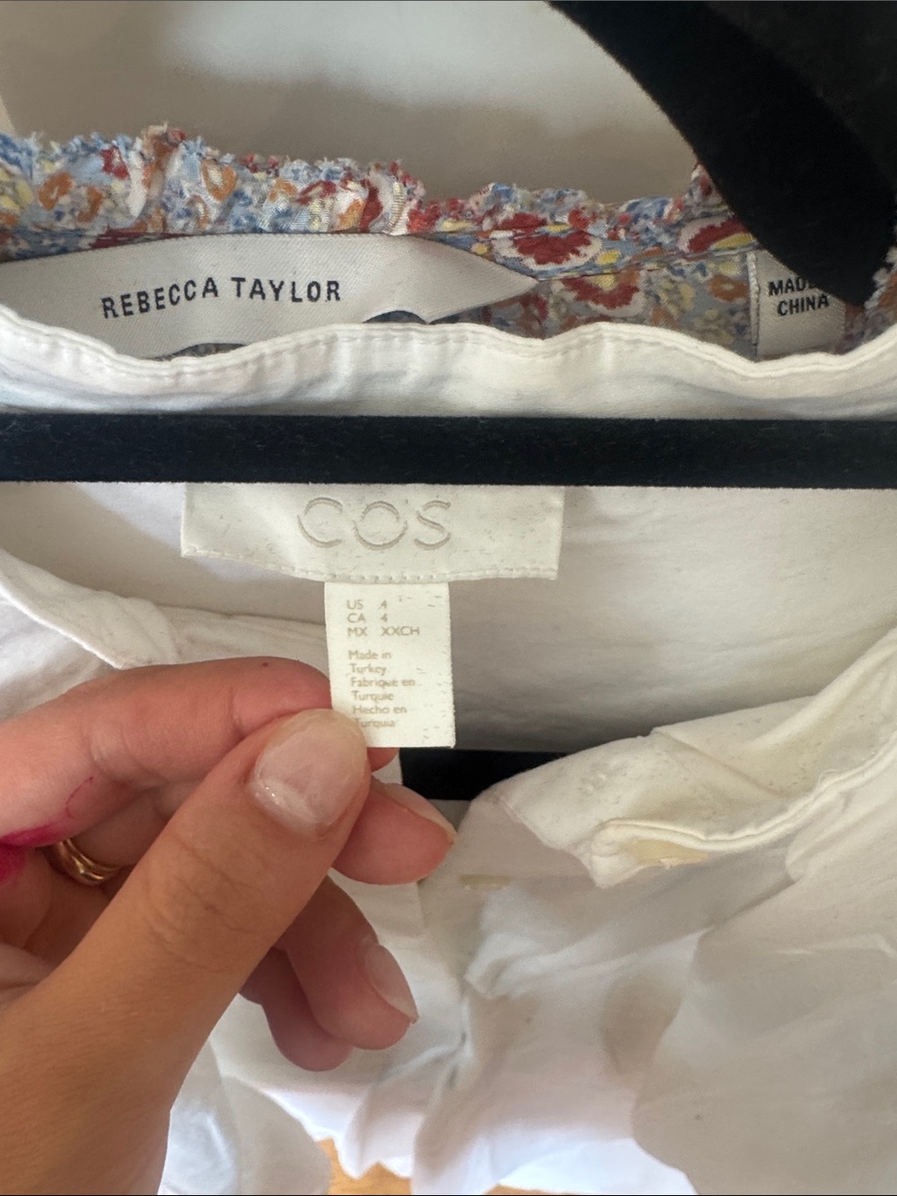 COS White Layered Button-Front Tunic - Picture 2 of 2